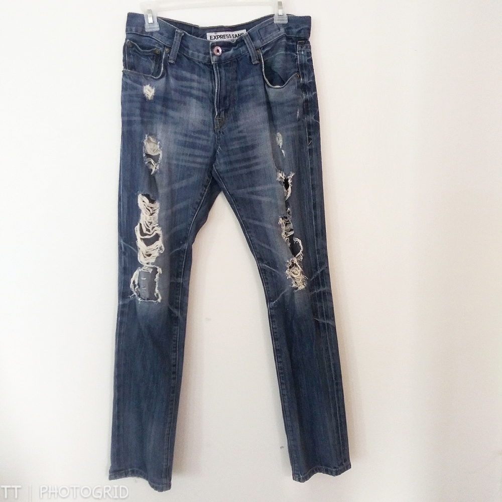 Express Rocco slim fit skinny leg jeans